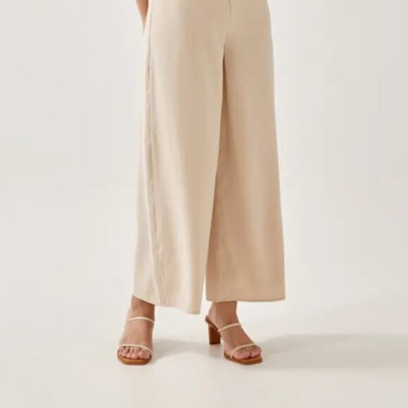 Love Bonito Beige Adriena Padded Strappy Back Jumpsuit - Picture 10 of 16